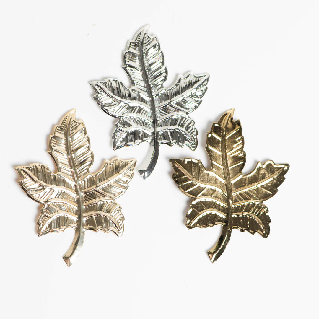 Metal art leaf | Size : 78mm | 10 Pcs | F-4-20