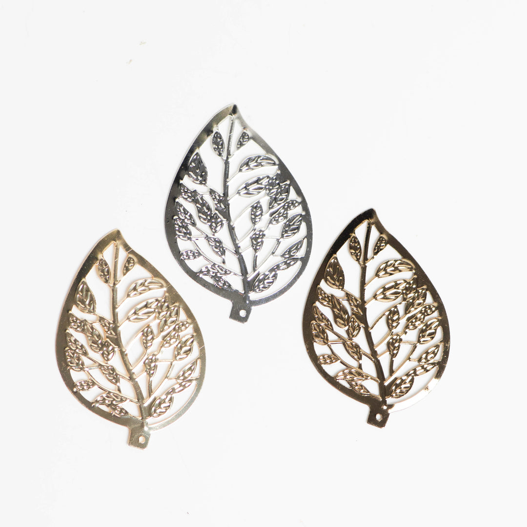 Metal art leaf | Size : 60mm  | 20 Pcs | F-4-24