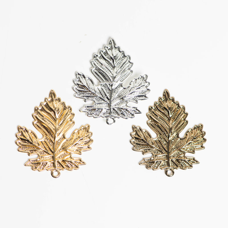 Metal art leaf | Size : 60mm  | 10 Pcs | F-4-29