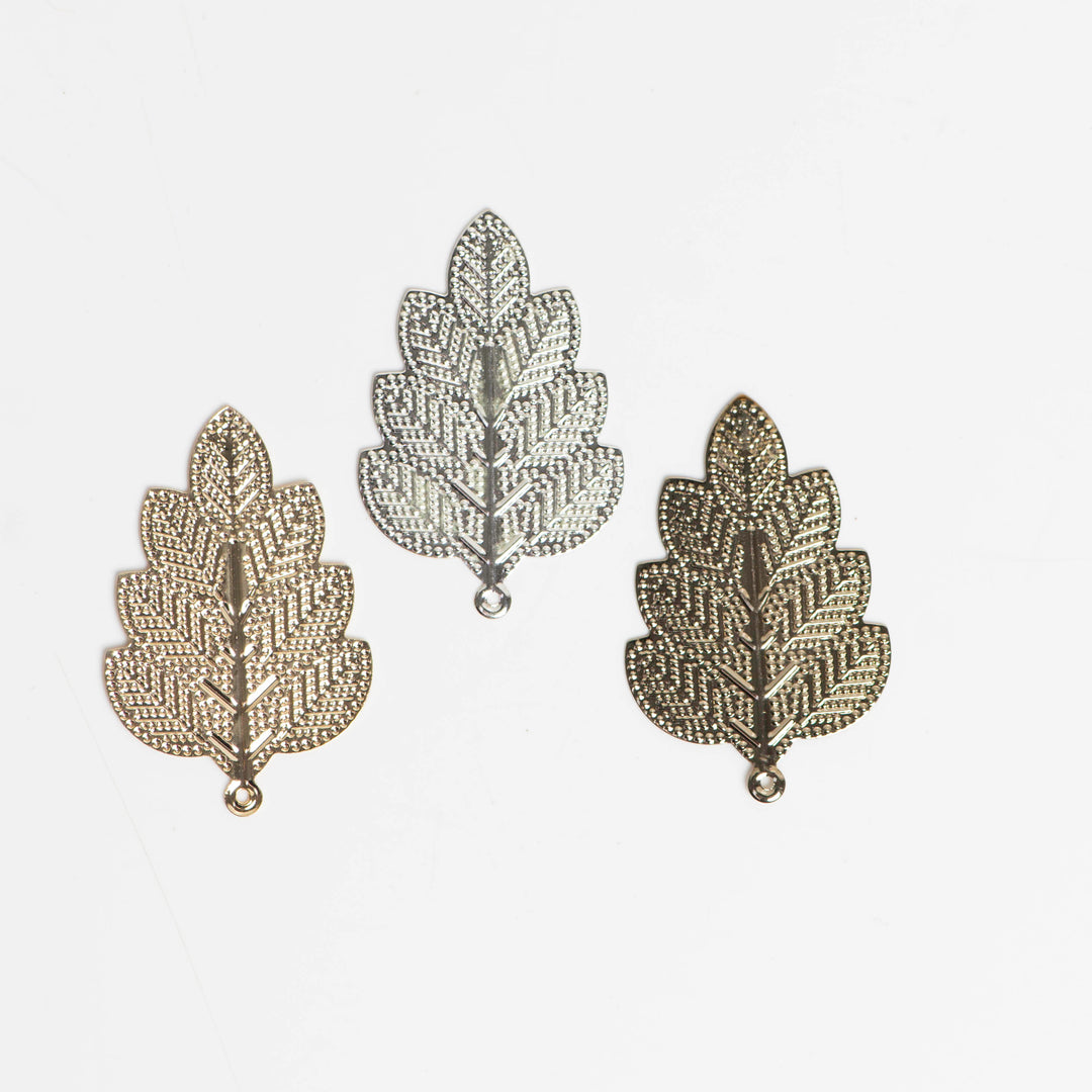 Metal art leaf | Size : 44mm | 20 Pcs | F-4-3