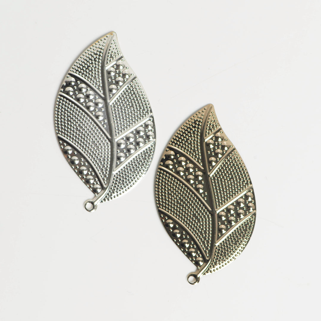 Metal art leaf | Size :84mm | 10 Pcs | F-5-12