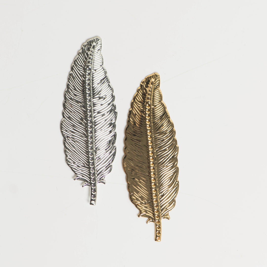 Metal art leaf | Size : 94mm | 10 Pcs | F-5-16