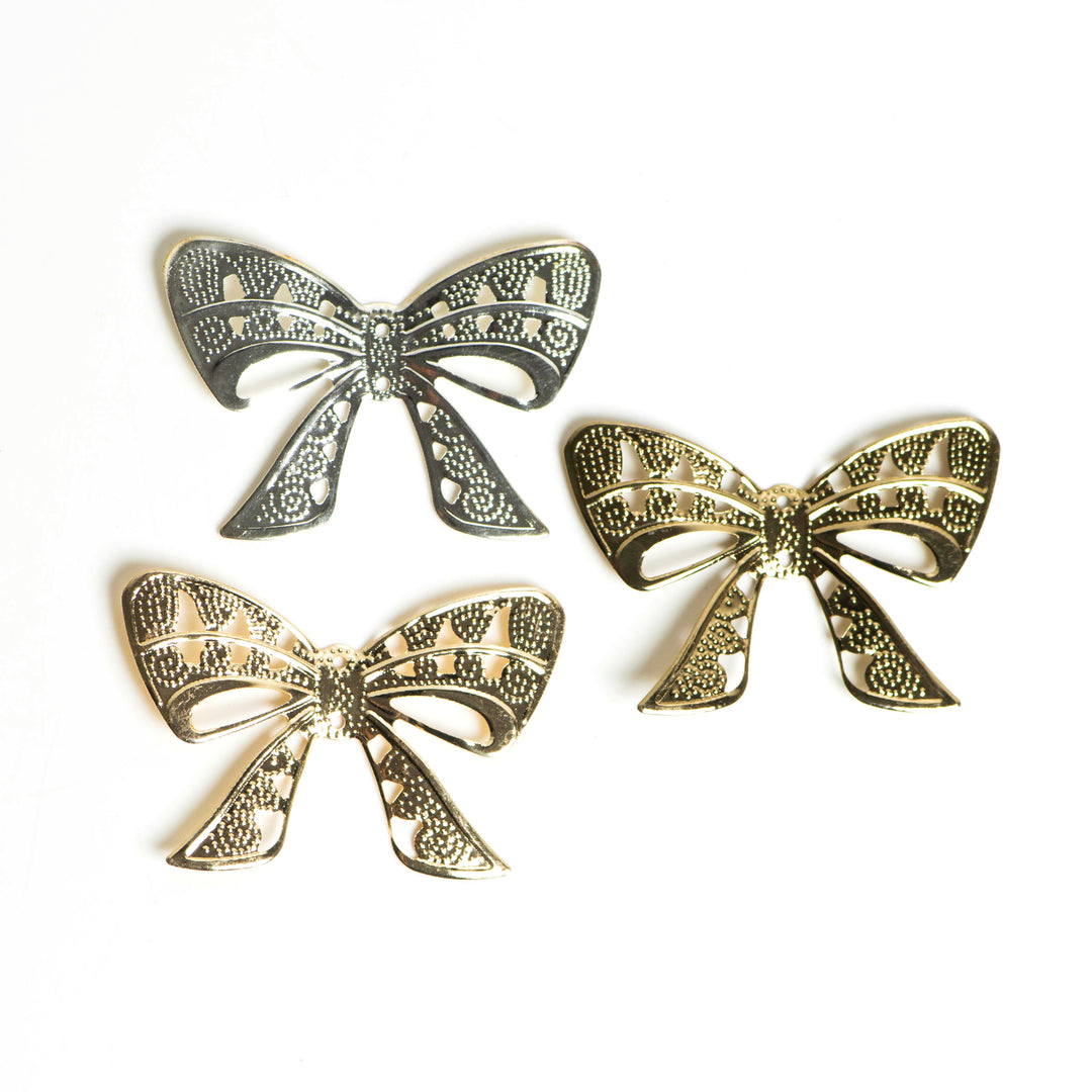 Metal Art Bow | Size : 35mm | 20 Pcs | F-7-15