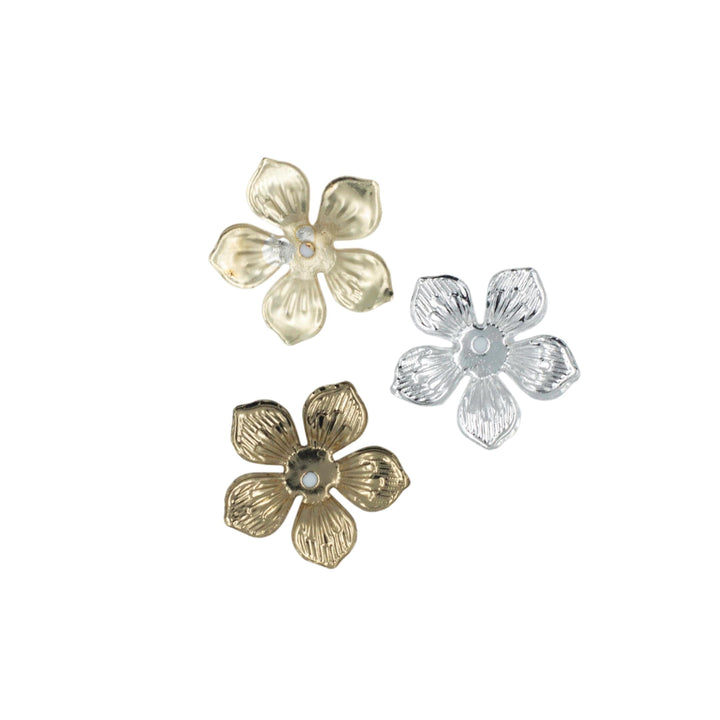 Metal Art Flower (F-9-37) | Size : 22mm | 50Pcs